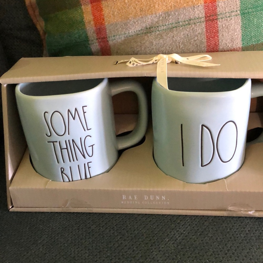 Rae Dunn wedding collection mug set New in Box